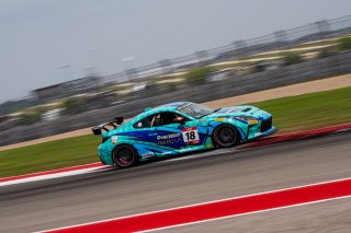 The \GRCup\   in \Circuit of The Americas#1\, \Circuit of The Americas#2\ on Friday, April 25, 2025.

Practice, Practice - P2 
18, Rutledge Wood, Precision Racing LA, Toyota GR86

Photo by
— James Armas | SRO Motorsports Group