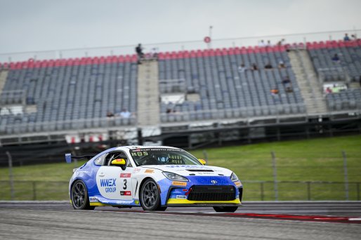 #3 Toyota GR86 of Jason Kos, Eagles Canyon Racing powered by Fast Track, Toyota GR Cup North America, SRO America, Circuit of the Americas, Austin, TX April 25 -27, 2025
 | Fred Hardy | www.FredHardyPhoto.com  ©2025