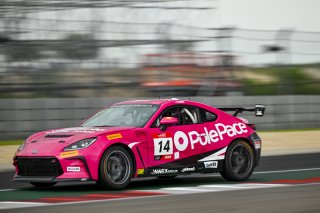 #14 Toyota GR86 of Alex Garcia, Skip Barber Racing, Toyota GR Cup North America, SRO America, Circuit of the Americas, Austin, TX April 25 -27, 2025
 | Fred Hardy | www.FredHardyPhoto.com  &copy;2025