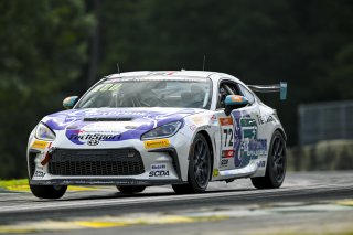 #72 Toyota GR86 of Ethan Goulart, TechSport, Toyota GR Cup North America, SRO America, Virginia International Raceway, Alton, VA, July 18 - 20, 2025
 | Fred Hardy Jr. | www.FredHardyPhoto.com &copy;2025 