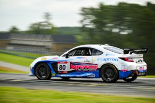 #80 Toyota GR86 of Paityn Feyen, Nitro Motorsports, Toyota GR Cup North America, SRO America, Virginia International Raceway, Alton, VA, July 18 - 20, 2025
 | Fred Hardy Jr. | www.FredHardyPhoto.com &copy;2025 