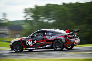 #03 Toyota GR86 of Karl Forman, Precision Racing LA, Toyota GR Cup North America, SRO America, Virginia International Raceway, Alton, VA, July 18 - 20, 2025
 | Fred Hardy Jr. | www.FredHardyPhoto.com &copy;2025 