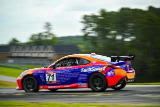 #71 Toyota GR86 of Christian Weir, TechSport Racing, Toyota GR Cup North America, SRO America, Virginia International Raceway, Alton, VA, July 18 - 20, 2025
 | Fred Hardy Jr. | www.FredHardyPhoto.com &copy;2025 