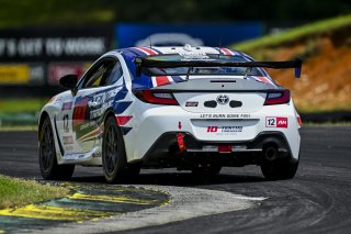 #12 Toyota GR86 of John Lennon, BSI Racing, Toyota GR Cup North America, SRO America, Virginia International Raceway, Alton, VA, July 18 - 20, 2025
 | Fred Hardy Jr. | www.FredHardyPhoto.com ©2025 