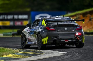 #15 Toyota GR86 of Brett Kowalski, TechSport, Toyota GR Cup North America, SRO America, Virginia International Raceway, Alton, VA, July 18 - 20, 2025
 | Fred Hardy Jr. | www.FredHardyPhoto.com &copy;2025 