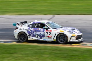 #72 Toyota GR86 of Ethan Goulart, TechSport, Toyota GR Cup North America, SRO America, Virginia International Raceway, Alton, VA, July 18 - 20, 2025
 | SRO Motorsports Group