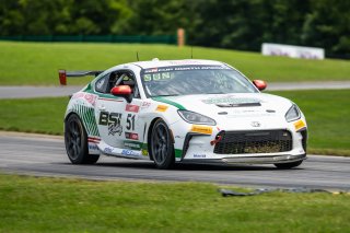 #51 Toyota GR86 of Massimo Sunseri, BSI Racing, Toyota GR Cup North America, SRO America, Virginia International Raceway, Alton, VA, July 18 - 20, 2025
 | SRO Motorsports Group