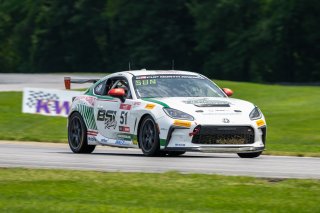 #51 Toyota GR86 of Massimo Sunseri, BSI Racing, Toyota GR Cup North America, SRO America, Virginia International Raceway, Alton, VA, July 18 - 20, 2025
 | SRO Motorsports Group