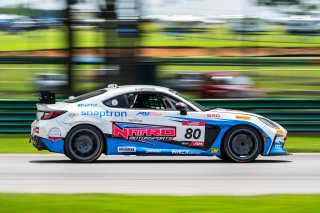 #80 Toyota GR86 of Paityn Feyen, Nitro Motorsports, Toyota GR Cup North America, SRO America, Virginia International Raceway, Alton, VA, July 18 - 20, 2025
 | SRO Motorsports Group