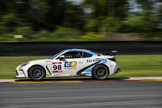 #98 Toyota GR86 of Max Schweid, TechSport, GR Cup, Am, SRO America, Road America, Elkhart Lake, WI, Aug 15 - 17, 2025
 | Fred Hardy Jr. | www.FredHardyPhoto.com &copy;2025 