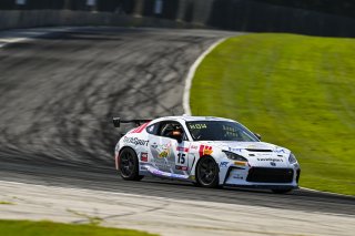 #15 Toyota GR86 of Brett Kowalski, TechSport, GR Cup, Am, SRO America, Road America, Elkhart Lake, WI, Aug 15 - 17, 2025
 | Fred Hardy Jr. | www.FredHardyPhoto.com &copy;2025 