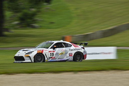 #15 Toyota GR86 of Brett Kowalski, TechSport, GR Cup, Am, SRO America, Road America, Elkhart Lake, WI, Aug 15 - 17, 2025
 | Fred Hardy Jr. | www.FredHardyPhoto.com ©2025 