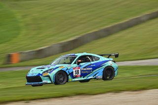 #18 Toyota GR86 of Rutledge Wood, Precision Racing LA, GR Cup, Am, SRO America, Road America, Elkhart Lake, WI, Aug 15 - 17, 2025
 | Fred Hardy Jr. | www.FredHardyPhoto.com &copy;2025 
