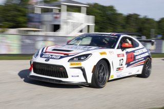 The Toyota GR Cup Road America Practice - P1 in Plymouth, Wisconsin on Sunday, Aug. 17, 2025.

12, BSI Racing, John Lennon, TEN TENTHS TRACKSIDE, Toyota GR86


Photo by
— Zack Cramer / TGRNA | SRO Motorsports Group