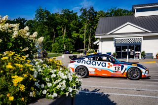 The Toyota GR Cup   in ,  on Sunday, Aug. 17, 2025.

Qualifying, Qualifying - Q2 
13, BSI Racing, Westin Workman, Endava North America, Toyota GR86

Photo by
— James Armas | SRO Motorsports Group