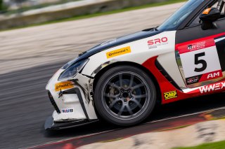 The Toyota GR Cup   in ,  on Sunday, Aug. 17, 2025.

Race, Round 10 - R2 
5, Copeland Motorsports, Beltre Curtis, Spectra Resources, Toyota GR86

Photo by
&mdash; James Armas | SRO Motorsports Group