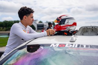 The Toyota GR Cup   in ,  on Sunday, Aug. 17, 2025.

Race, Round 10 - R2 
51, BSI Racing, Massimo Sunseri, Pennsylvania Macaroni Co., Toyota GR86

Photo by
&mdash; James Armas | SRO Motorsports Group