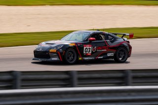 The Toyota GR Cup   in \Barber Motorsports Park#1\, \Barber Motorsports Park#2\ on Friday, Sept. 5, 2025.

Practice, Practice - P1 
03, Precision Racing LA, Karl Forman, United Toyota Imperial, Toyota GR86

Photo by
— James Armas | SRO Motorsports Group
