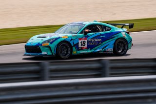 The Toyota GR Cup   in \Barber Motorsports Park#1\, \Barber Motorsports Park#2\ on Friday, Sept. 5, 2025.

Practice, Practice - P1 
18, Precision Racing LA, Rutledge Wood, Toyota GR86

Photo by
— James Armas | SRO Motorsports Group