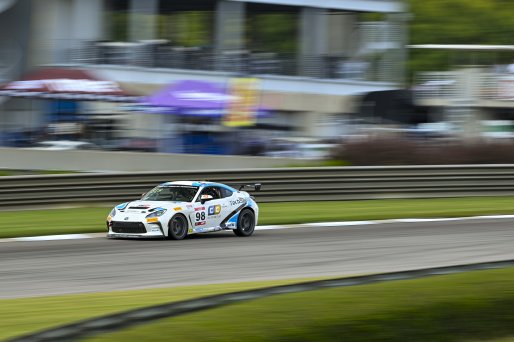 #98 Toyota GR86 of Max Schweid, TechSport, GR Cup, Am, SRO America, Barber Motorsports Park, Birmingham, AL, Sept 5 - 7, 2025
 | Fred Hardy Jr. | www.FredHardyPhoto.com ©2025 