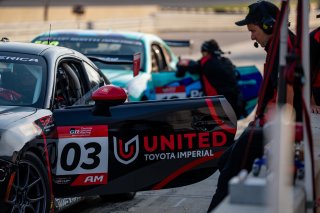 The Toyota GR Cup   in \Barber Motorsports Park#1\, \Barber Motorsports Park#2\ on Friday, Sept. 5, 2025.

Practice, Practice - P2 
03, Precision Racing LA, Karl Forman, United Toyota Imperial, Toyota GR86

Photo by
— James Armas | SRO Motorsports Group