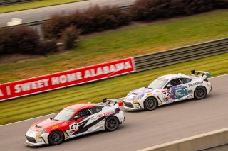 The Toyota GR Cup   in \Barber Motorsports Park#1\, \Barber Motorsports Park#2\ on Saturday, Sept. 6, 2025.

Qualifying, Qualifying - Q1 
72, TechSport, Ethan Goulart, Octopode, GR Performance Parts, SCDA, Cantera Carraizo, Toyota GR86

Photo by
— James A | SRO Motorsports Group