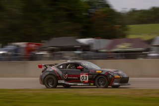The Toyota GR Cup   in \Barber Motorsports Park#1\, \Barber Motorsports Park#2\ on Saturday, Sept. 6, 2025.

Race, Round 11 - R1 
03, Precision Racing LA, Karl Forman, United Toyota Imperial, Toyota GR86

Photo by
&mdash; James Armas | SRO Motorsports Group