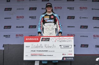 #111 Toyota GR86 of Isabella Robusto, RVA Graphics Motorsports by Speed Syndicate, GR Cup, Am, SRO America, Barber Motorsports Park, Birmingham, AL, Sept 5 - 7, 2025
 | Fred Hardy Jr. | www.FredHardyPhoto.com &copy;2025 