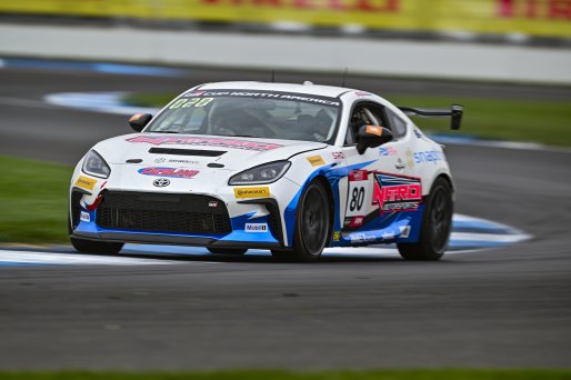#80 Toyota GR86 of Paityn Feyen, Nitro Motorsports, GR Cup, Am, SRO America, Indianapolis Motor Speedway, Indianapolis, IN, Oct 16–19, 2025
 | Fred Hardy | www.FredHardyPhoto.com ©2025