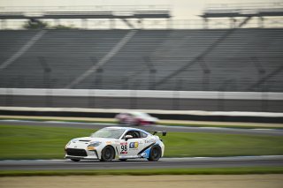 #98 Toyota GR86 of Max Schweid, TechSport, GR Cup, Am, SRO America, Indianapolis Motor Speedway, Indianapolis, IN, Oct 16–19, 2025
 | Fred Hardy | www.FredHardyPhoto.com ©2025