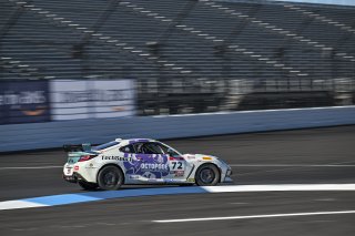 #72 Toyota GR86 of Ethan Goulart, TechSport, GR Cup, Am, SRO America, Indianapolis Motor Speedway, Indianapolis, IN, Oct 16&ndash;19, 2025
 | Fred Hardy | www.FredHardyPhoto.com &copy;2025