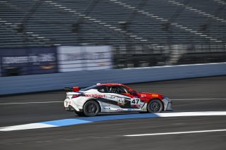 #47 Toyota GR86 of Parker DeLong, TechSport, GR Cup, Am, SRO America, Indianapolis Motor Speedway, Indianapolis, IN, Oct 16&ndash;19, 2025
 | Fred Hardy | www.FredHardyPhoto.com &copy;2025