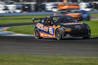 #22 Toyota GR86 of Jeremy Fletcher, Copeland Motorsports, GR Cup, Am, SRO America, Indianapolis Motor Speedway, Indianapolis, IN, Oct 16–19, 2025
 | Fred Hardy | www.FredHardyPhoto.com ©2025