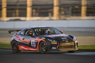 #22 Toyota GR86 of Jeremy Fletcher, Copeland Motorsports, GR Cup, Am, SRO America, Indianapolis Motor Speedway, Indianapolis, IN, Oct 16–19, 2025
 | Fred Hardy | www.FredHardyPhoto.com ©2025