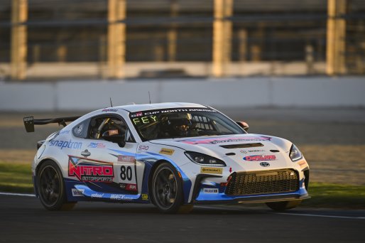 #80 Toyota GR86 of Paityn Feyen, Nitro Motorsports, GR Cup, Am, SRO America, Indianapolis Motor Speedway, Indianapolis, IN, Oct 16–19, 2025
 | Fred Hardy | www.FredHardyPhoto.com ©2025