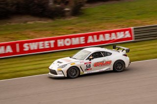 The Toyota GR Cup   in \Barber Motorsports Park#1\, \Barber Motorsports Park#2\ on Saturday, Sept. 6, 2025.

Qualifying, Qualifying - Q1 
58, Copeland Motorsports, Liam Harrison, Toyota GR86

Photo by
— James Armas | SRO Motorsports Group