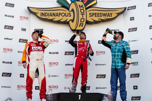 #89 Toyota GR86 of Livio Galanti, Eagles Canyon Racing Powered by Fast Track, GR Cup, Am, SRO America, Indianapolis Motor Speedway, Indianapolis, IN, Oct 16–19, 2025 #11 Toyota GR86 of Farran Davis, RVA Graphics Motorsports by Speed Syndicate, 2025 #18 To | SRO Motorsports Group