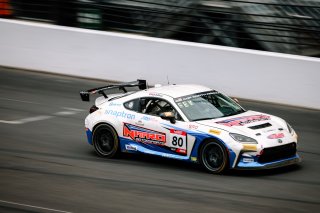The Toyota GR Cup  Round 14 - R2 in Indianapolis, Indiana on Sunday, Oct. 19, 2025.

Race, On Track, Round 14 - R2 
Paityn Feyen, 80, Nitro Motorsports, Snaptron, Shift Up now, Redline Trucking, Toyota GR86

Photo by
— Lucas Carter / TGRNA | Copyright Lucas Carter/Toyota Racing Development