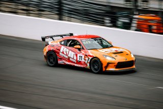 The Toyota GR Cup  Round 14 - R2 in Indianapolis, Indiana on Sunday, Oct. 19, 2025.

Race, On Track, Round 14 - R2 
Farran Davis, 11, RVA Graphics Motorsports by Speed Syndicate, RVA Graphics and Wraps, Woodfin, Vortex Metals, Toyota GR86

Photo by
— Luca | Copyright Lucas Carter/Toyota Racing Development