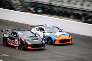 The Toyota GR Cup  Round 14 - R2 in Indianapolis, Indiana on Sunday, Oct. 19, 2025.

Race, On Track, Round 14 - R2 
Andrew Gilleland, 86, Eagles Canyon Racing Powered by Fast Track, Braun Ability, Toyota GR86, Beltre Curtis, 5, Copeland Motorsports, Spect | Copyright Lucas Carter/Toyota Racing Development