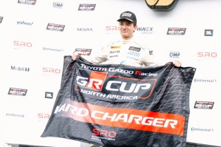 The Toyota GR Cup  Round 14 - R2 in Indianapolis, Indiana on Sunday, Oct. 19, 2025.

Win, Celebration, Podium, Victory Lane, Round 14 - R2 
Jaxon Bell, 7, Copeland Motorsports, BRAUNABILITY, Toyota GR86, Hard Charger Award

Photo by
— Lucas Carter / TGRNA | Copyright Lucas Carter/Toyota Racing Development