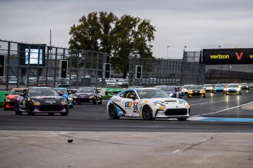 #98 Toyota GR86 of Max Schweid, TechSport, GR Cup, Am, SRO America, Indianapolis Motor Speedway, Indianapolis, IN, Oct 16–19, 2025
 | SRO Motorsports Group