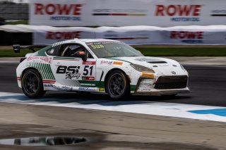 #51 Toyota GR86 of Massimo Sunseri, BSI Racing, GR Cup, Am, SRO America, Indianapolis Motor Speedway, Indianapolis, IN, Oct 16–19, 2025
 | SRO Motorsports Group