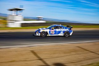 Sonoma, Sonoma Round 3 - R1way, 98, Max Schweid, RVA Graphics Motorsports by Speed Syndicate, Toyota GR86, Segra, Bella Galloway / TGRNA, Toyota GR Cup, Round 3 - R1, California, GRCup, GR86 Cup Car
 | SRO Motorsports Group