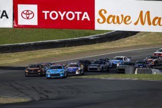 Toyota GRCup Race 1 Start #15 Toyota GR86 of Spike Kohlbecker, TechSport Racing, GR Cup, Am, SRO America, Sonoma Raceway, Sonoma, CA, Mar 27 - 29, 2026
 | Fred Hardy | www.echoandorigin.studio &copy;2026