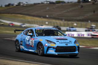 #15 Toyota GR86 of Spike Kohlbecker, TechSport Racing, GR Cup, Am, SRO America, Sonoma Raceway, Sonoma, CA, Mar 27 - 29, 2026
 | Fred Hardy | www.echoandorigin.studio &copy;2026