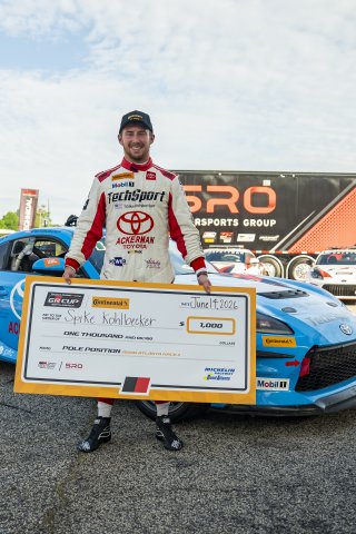 The Toyota GR Cup  Qualifying - Q2 in Braselton, Georgia on Sunday, June 14, 2026.

Qualifying, Qualifying - Q2 
15, Spike Kohlbecker, TechSport Racing, Toyota GR86, Ackerman Toyota

Photo by
&mdash; JA | SRO Motorsports Group