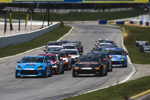 Race Start, #15 Toyota GR86 of Spike Kohilbecker, TechSport Racing, GR Cup, Am, SRO America, Road Atlanta, Braselton, GA, June 12 - 14, 2026
 | Fred Hardy | www.echoandorigin.studio &copy;2026