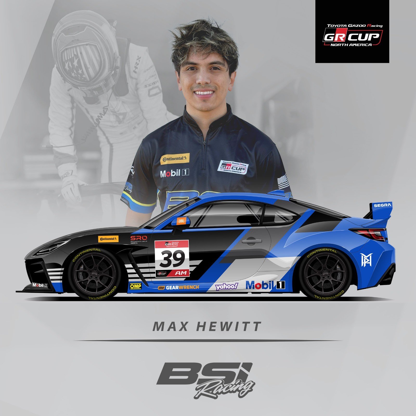 Max Hewitt Joins BSI Racing for 2024 GR Cup Season