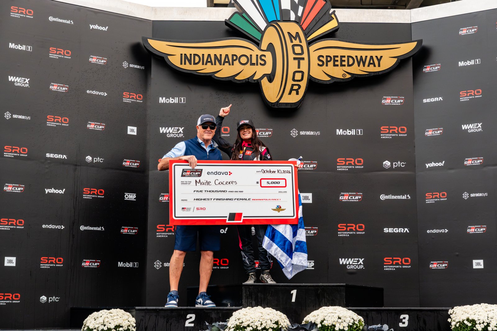 Uruguayan Driver Maite C&aacute;ceres Earns Seventh Top Female Finisher Award of 2026 at Indianapolis Motor Speedway